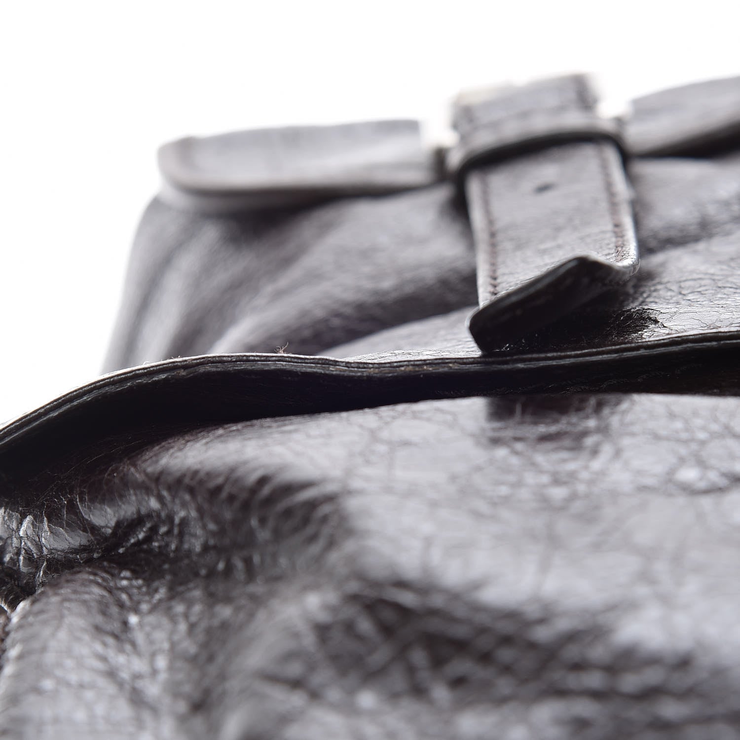 Balenciaga Agneau Classic Silver Hardware Traveler Backpack Dark Brown 15 of 23