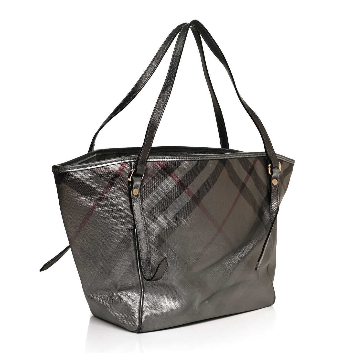 Smoked Nova Check Tote Anthracite