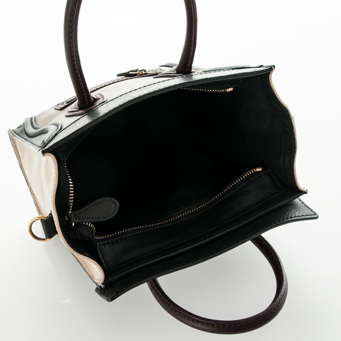 Smooth Calfskin Nano Tri-Color Luggage Grey