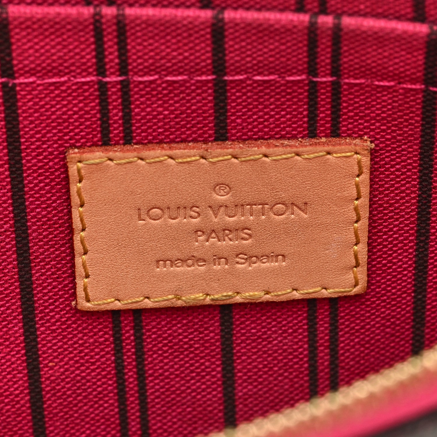 Louis Vuitton Monogram Neverfull MM GM Pochette Pivoine 6 of 6