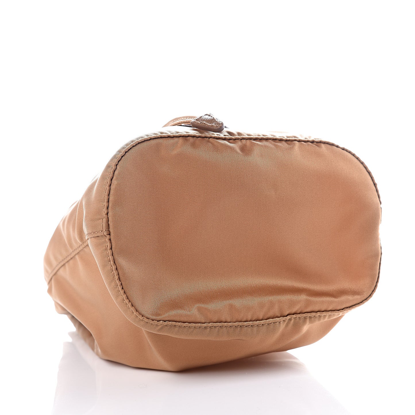 Nylon Vela Drawstring Pouch Beige
