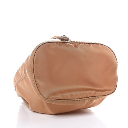 Prada Nylon Vela Drawstring Pouch Beige 3 of 9