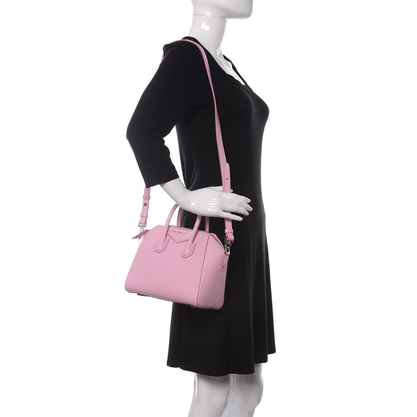 Sugar Goatskin Mini Antigona Bright Pink