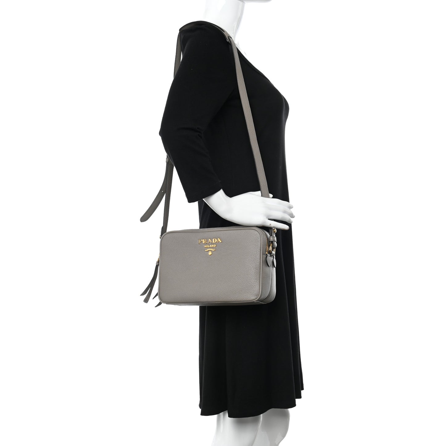 Vitello Phenix Camera Bag Argilla