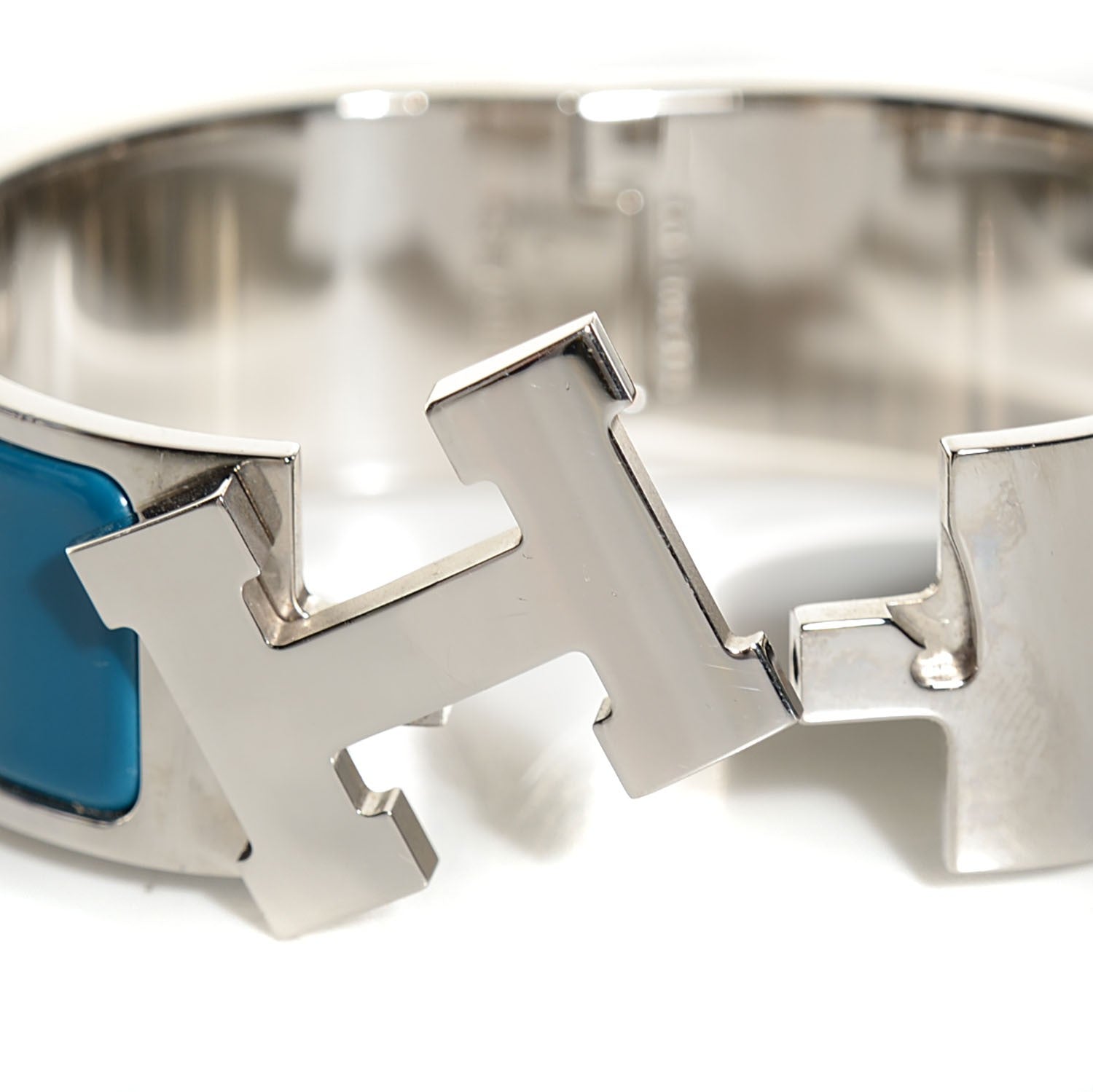 Hermes Enamel Wide Clic Clac H Bracelet PM Bleu Indien 11 of 12