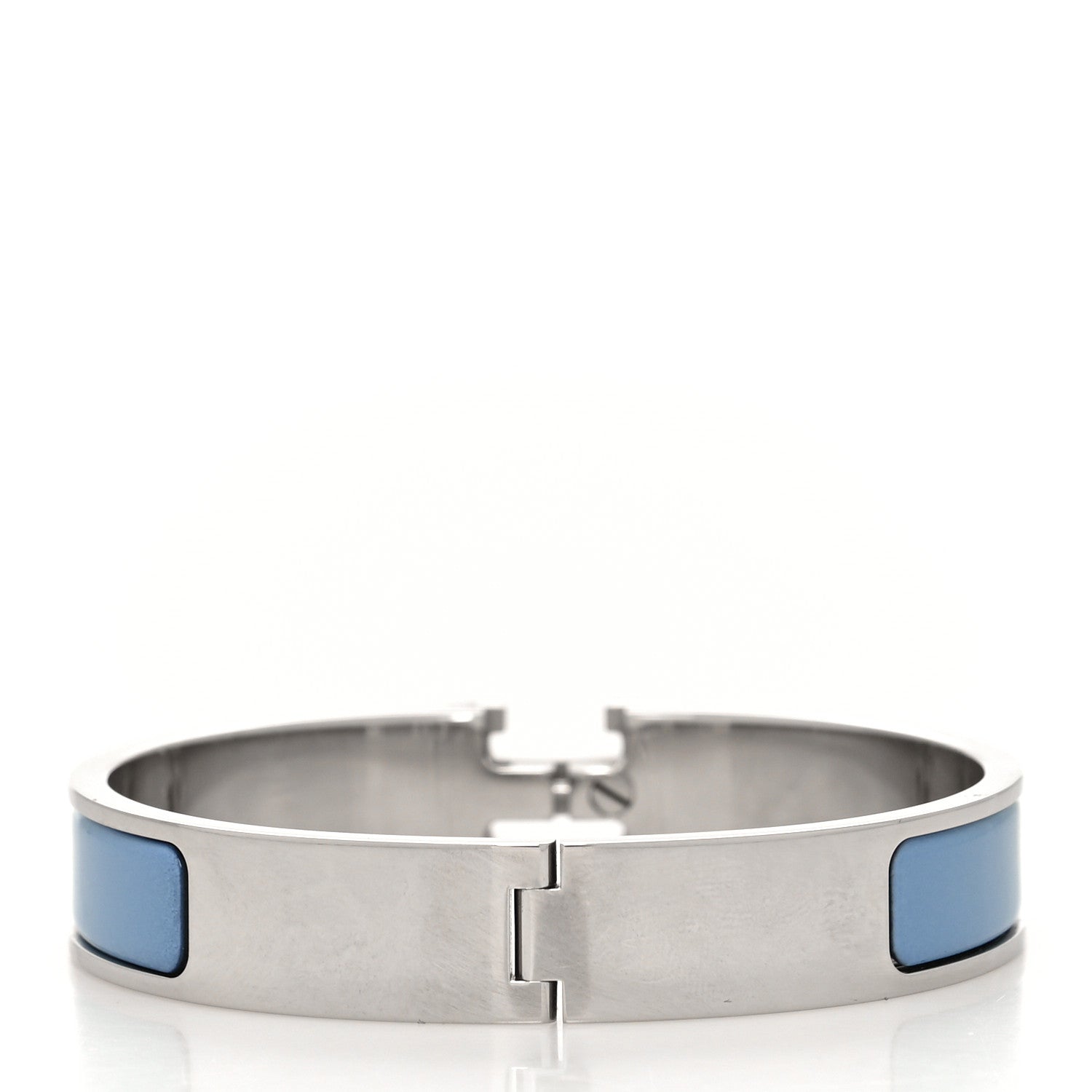 Hermes Enamel Narrow Clic Clac H Bracelet PM Chardon 3 of 5
