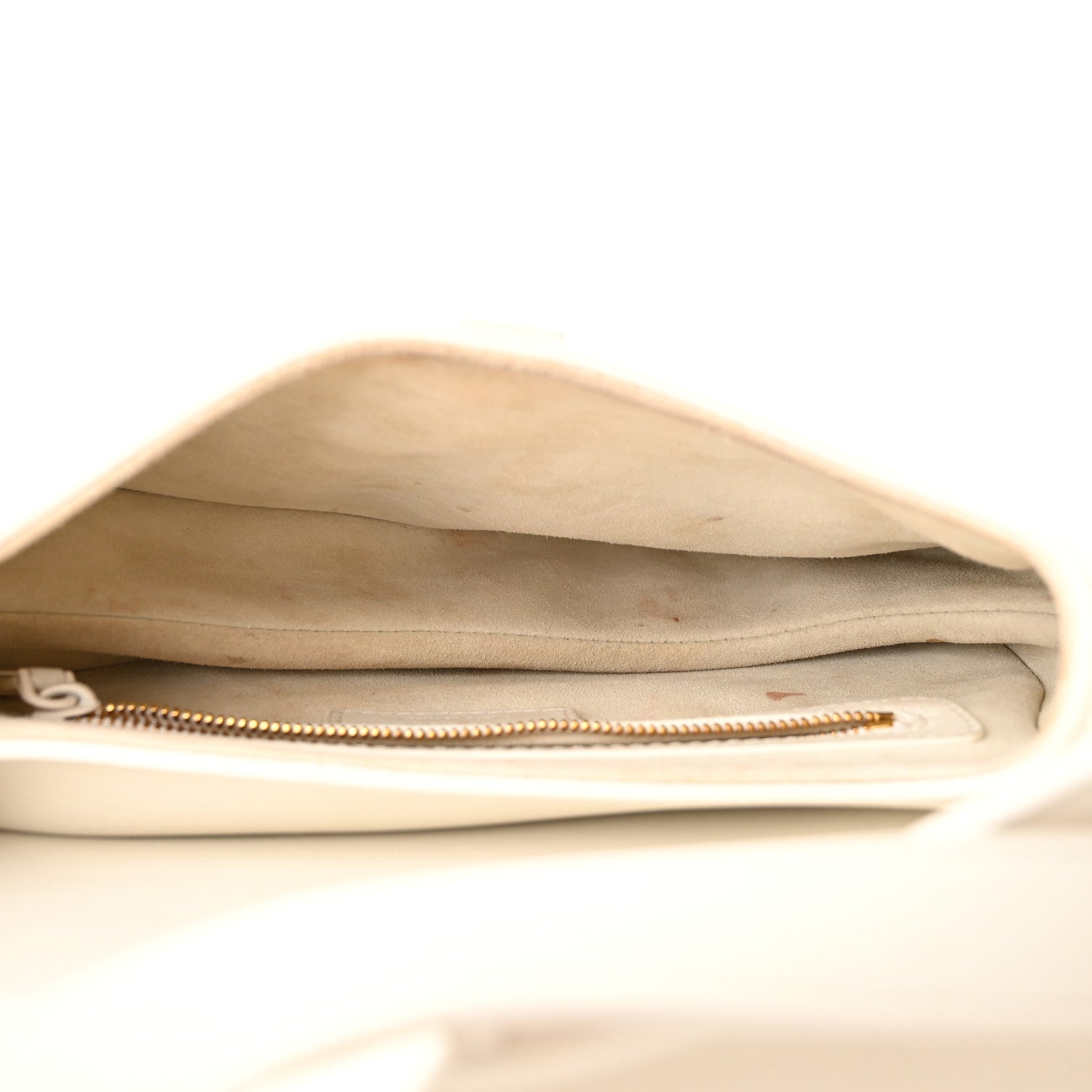 Christian Dior Ultra Matte Calfskin Saddle Bag Off White 5 of 11