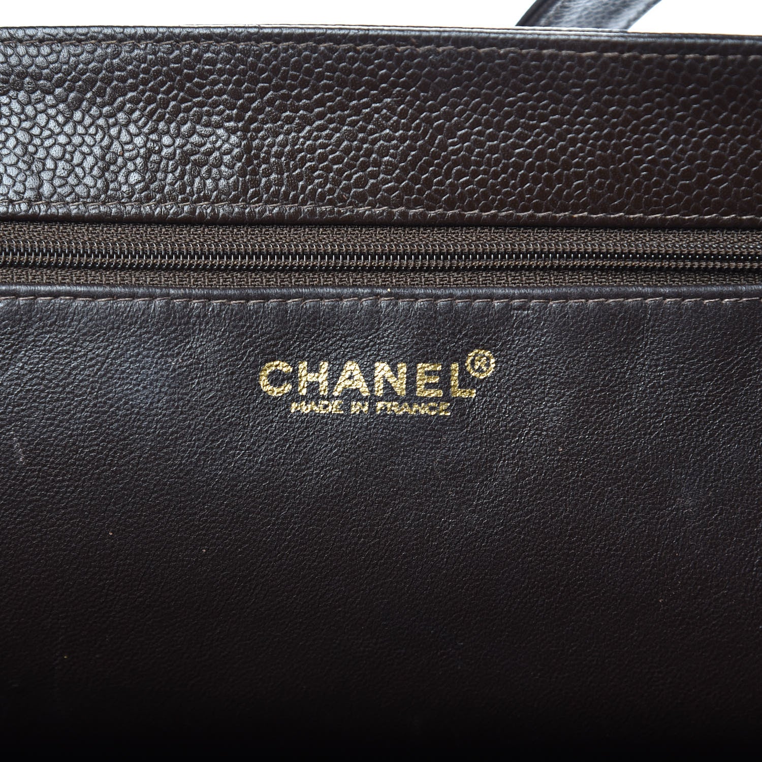 Chanel Caviar CC Shoulder Bag Brown 8 of 13