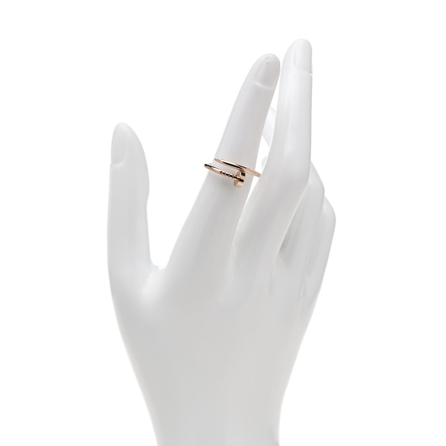 Cartier 18K Pink Gold Small Juste Un Clou Ring 54 6.75 2 of 4