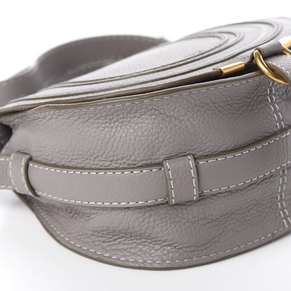 Chloe Calfskin Mini Marcie Round Crossbody Bag Cashmere Grey 7 of 10