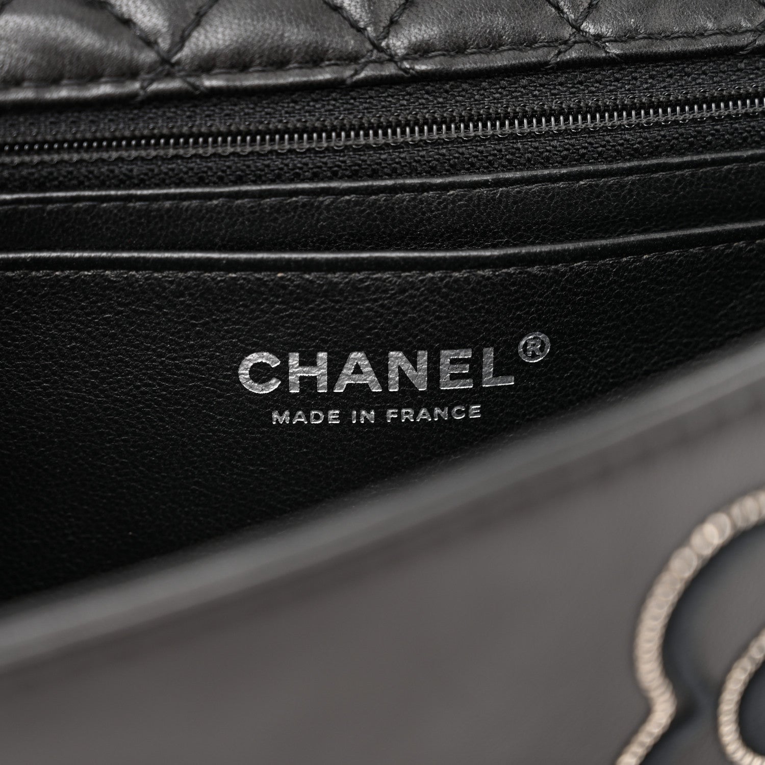 Chanel Lambskin Embroidered Camellia Follies Flap Black 6 of 13