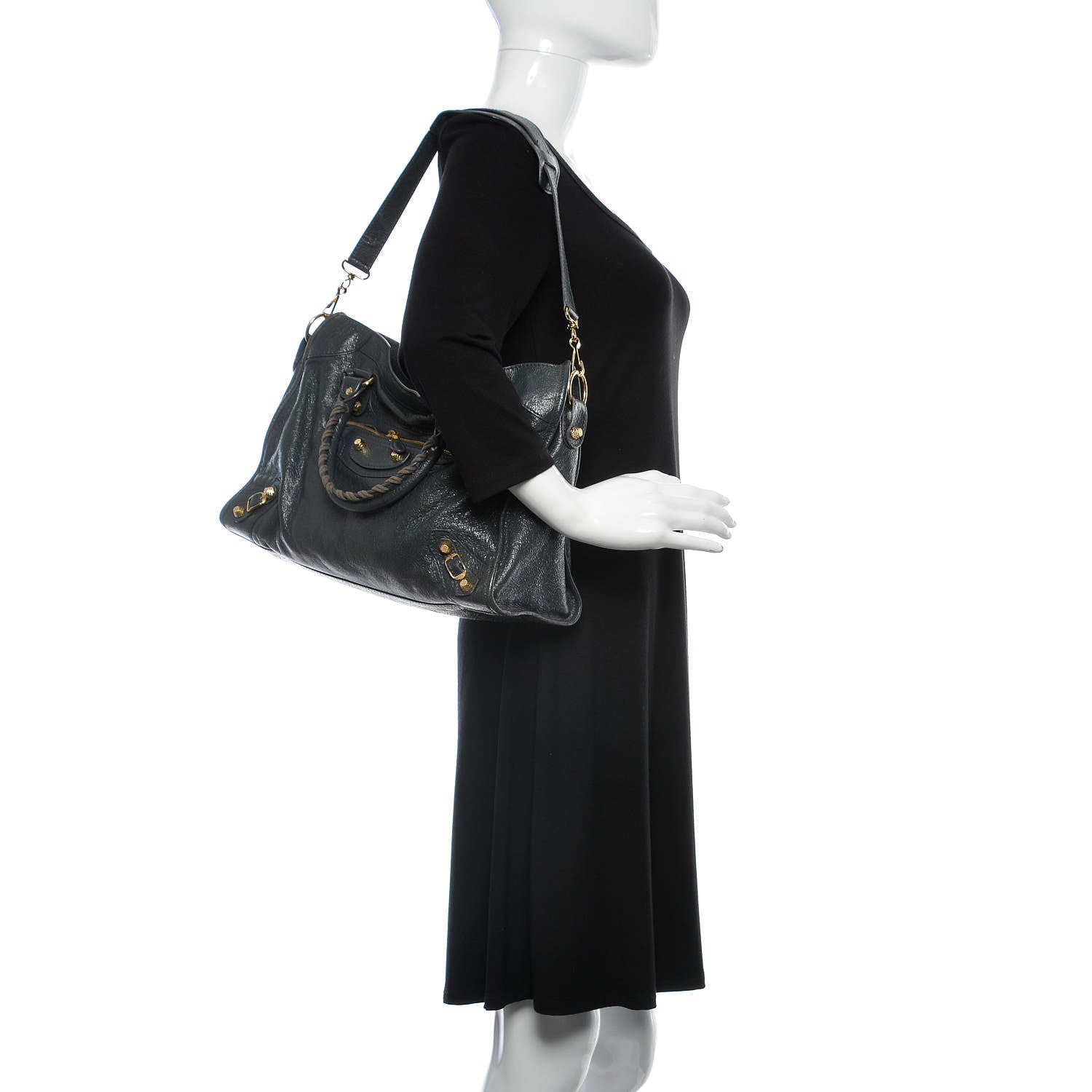 Balenciaga Agneau Giant 12 Gold Hardware City Anthracite 2 of 12