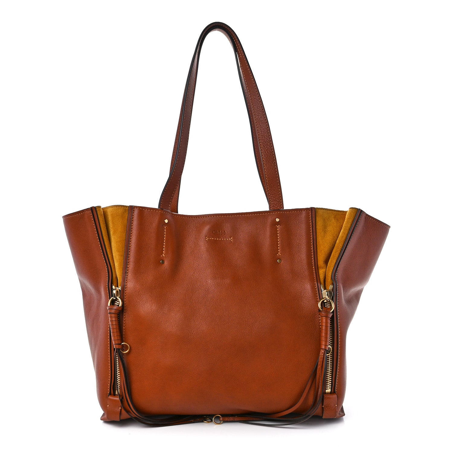Chloe Smooth Calfskin Medium Milo Shopping Tote Caramel 1 of 13