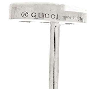 18K White Gold Mini Running GG Stud Earrings