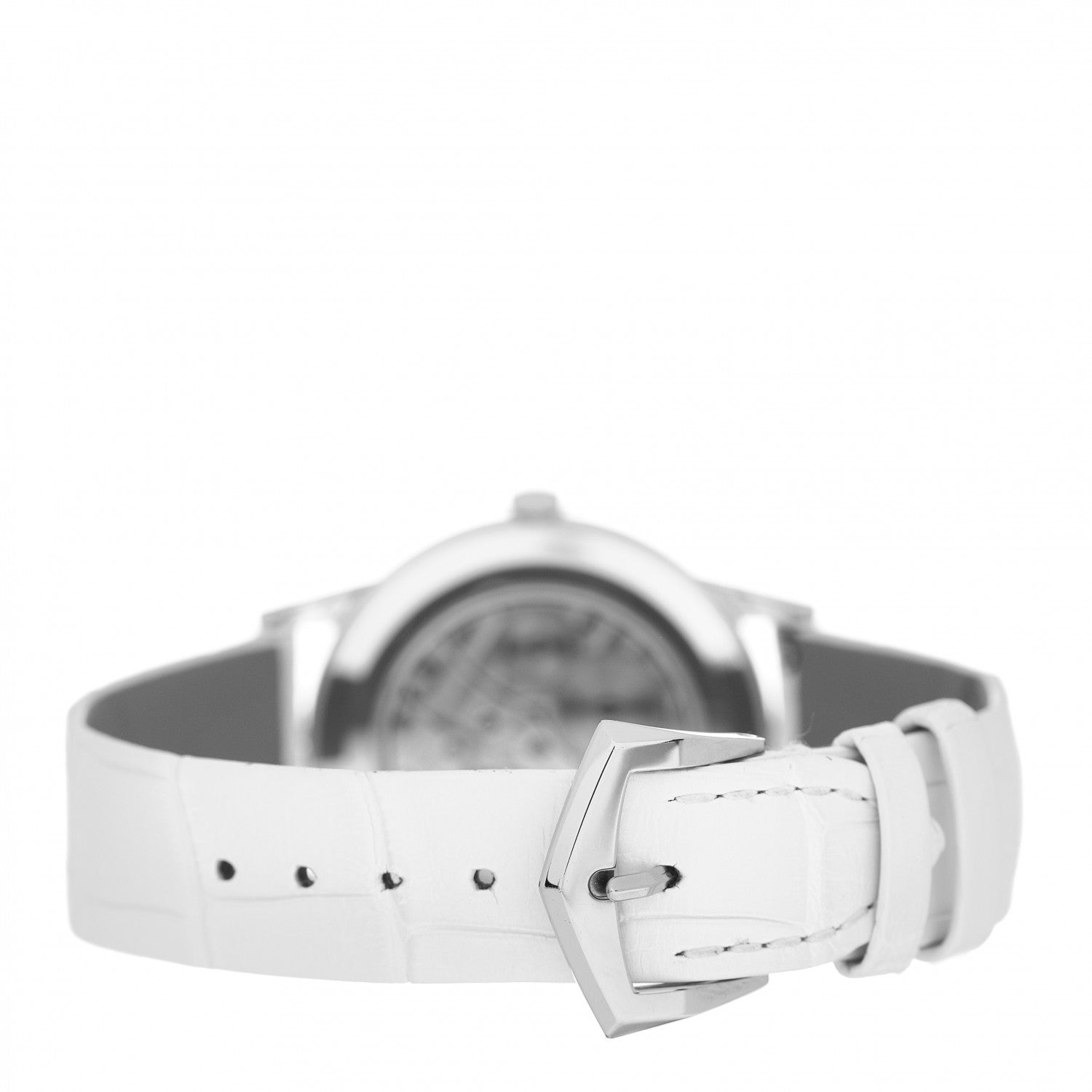 Patek Philippe 18K White Gold Alligator Diamond Bezel 33mm Calatrava Manual Winding Watch 7122/200G-001 3 of 5