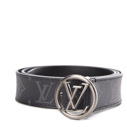 Louis Vuitton Calfskin Monogram Eclipse 40 mm LV Circle Belt 95 38 1 of 7