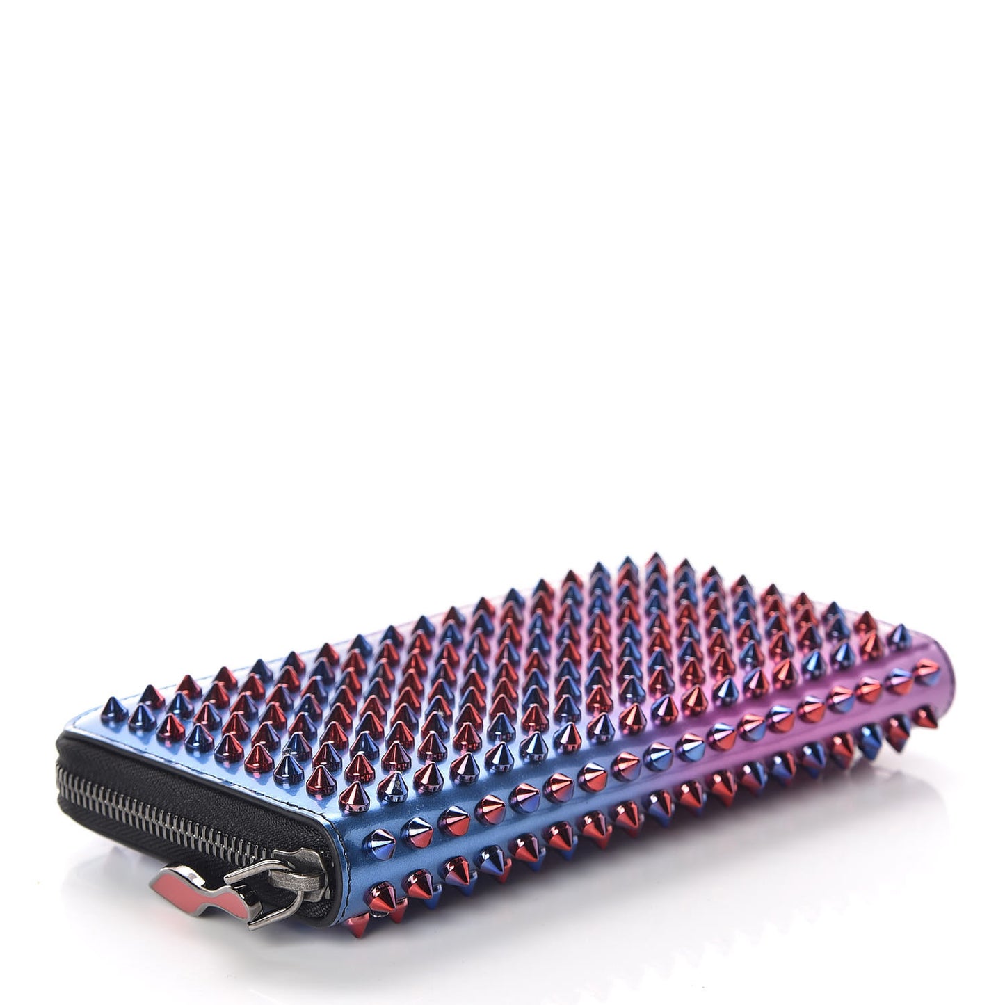 Patent Scarabe Spikes Panettone Zip Around Wallet Rose Digitale