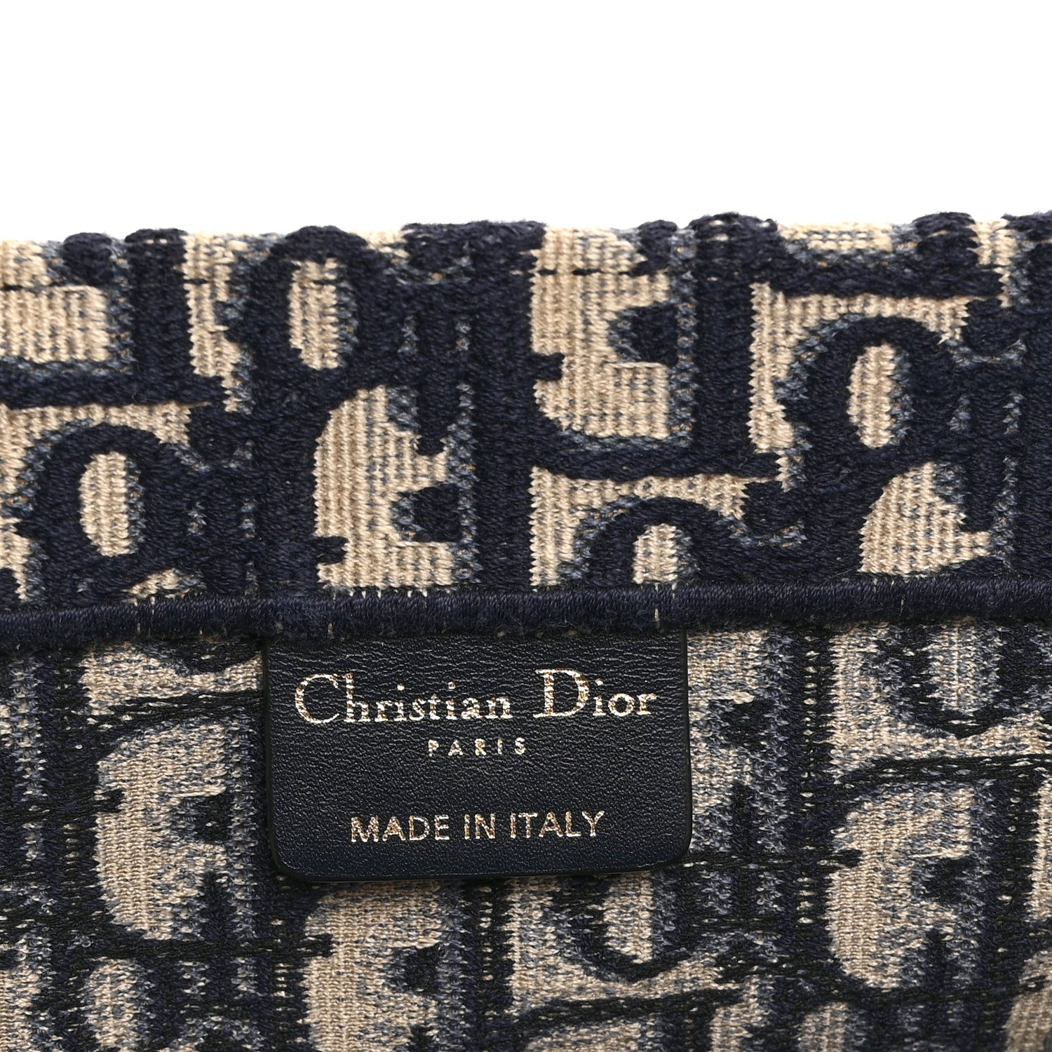 Christian Dior 希少　大判ネイビー Christian Dior Oblique Large Book Tote Blue Multicolor 1848938