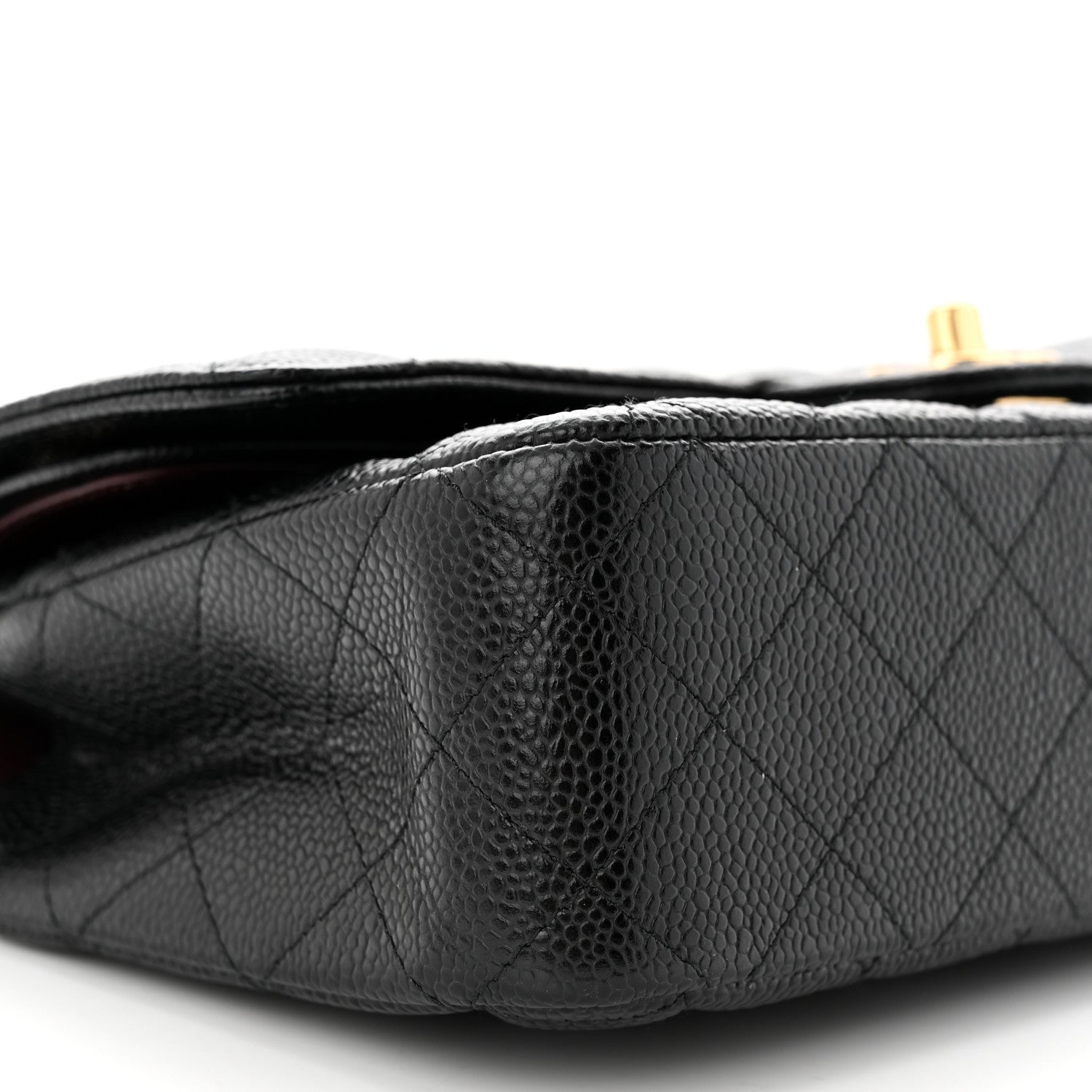 Chanel Caviar Quilted Medium Double Flap Black 9 of 10
