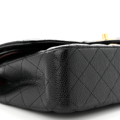 Chanel Caviar Quilted Medium Double Flap Black 9 of 10