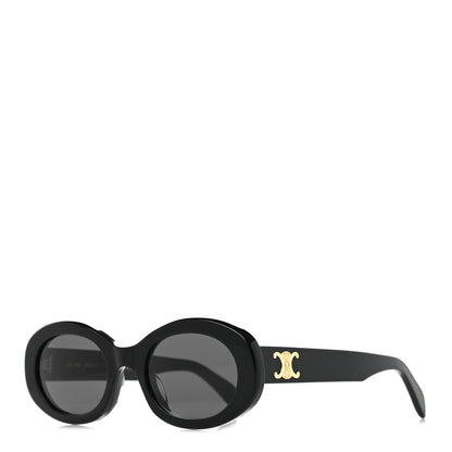Celine Acetate Triomphe 01 Sunglasses CL 40194U Black 1 of 8
