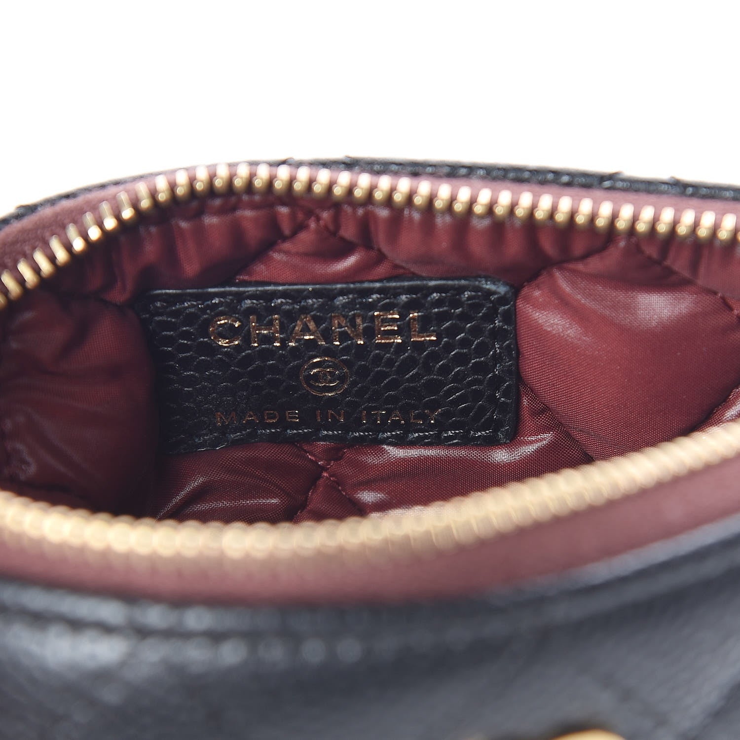 Chanel Caviar Quilted Small Cosmetic Case Black 7 of 8