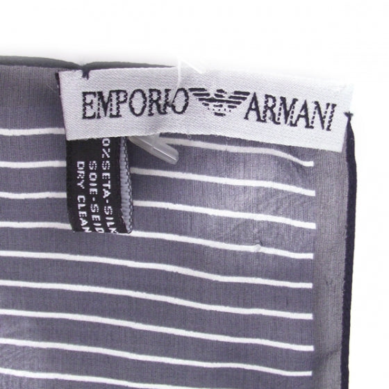 EmporioArmaniSilkScarfBlue