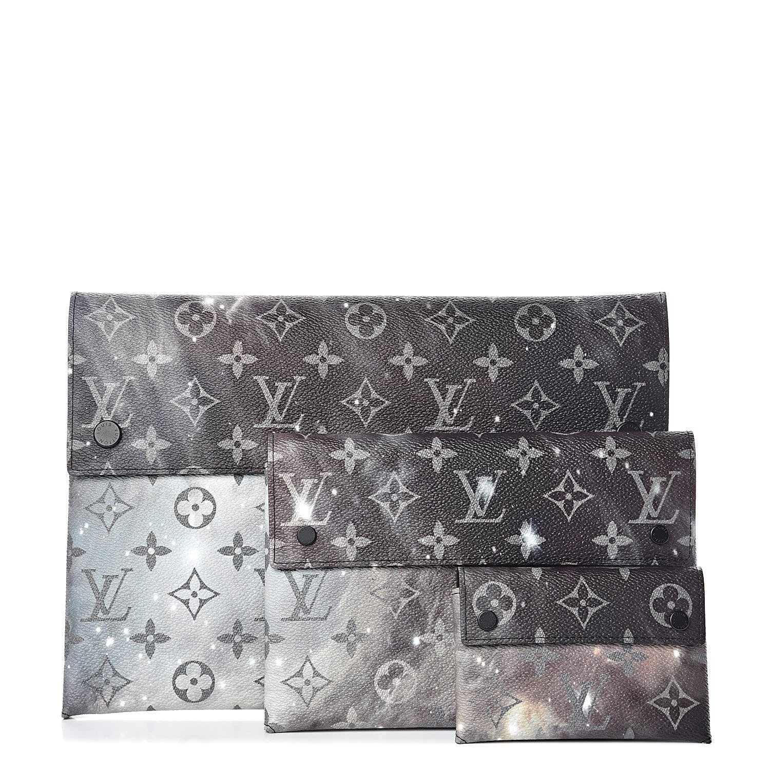 Louis Vuitton Monogram Galaxy Pochette Alpha Triple 1 of 9