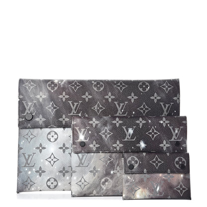 Louis Vuitton Monogram Galaxy Pochette Alpha Triple 1 of 9