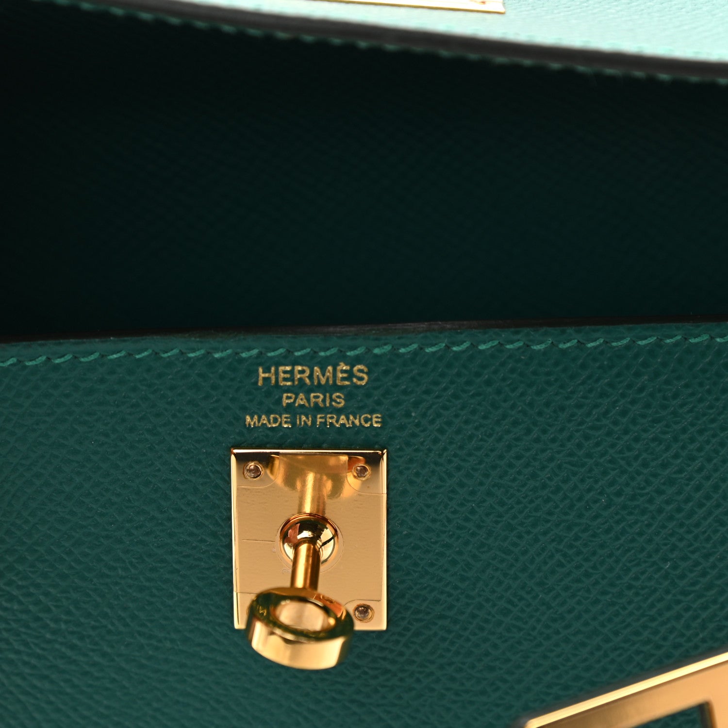 Hermes Epsom Kelly Sellier 25 Malachite 6 of 11