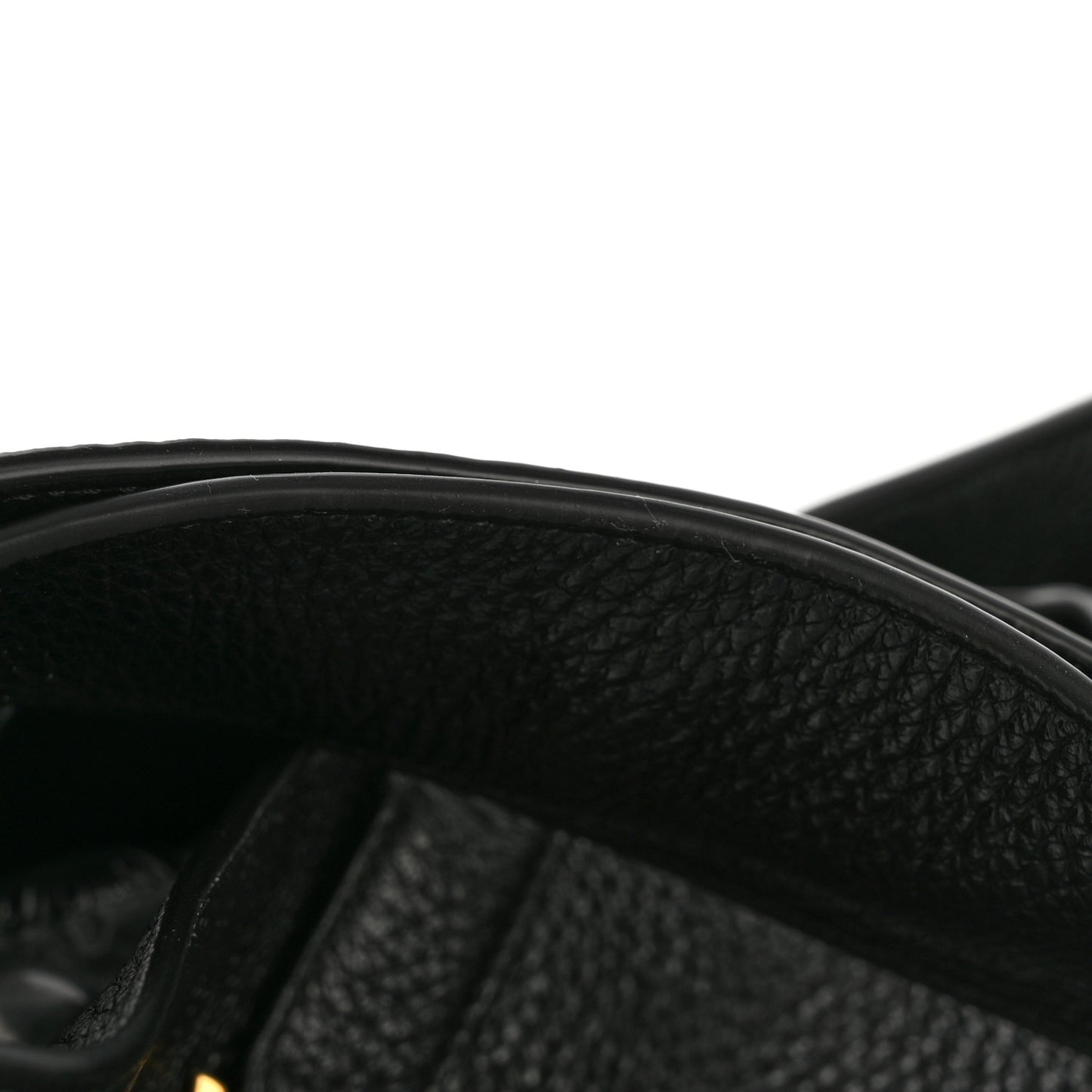Grained Deerskin Bea Tote Black