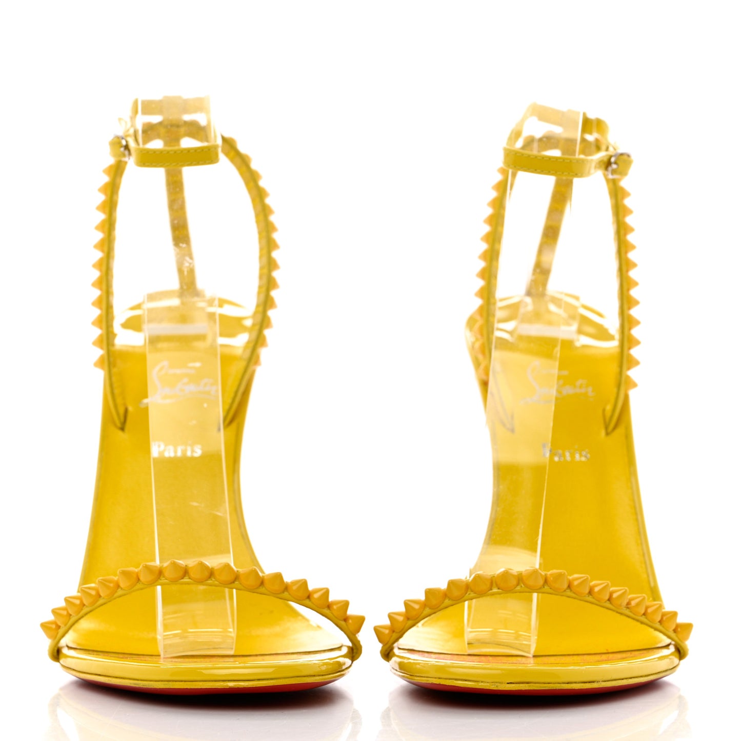 Patent Calfskin So Me 100 Sandals 37.5 Yellow