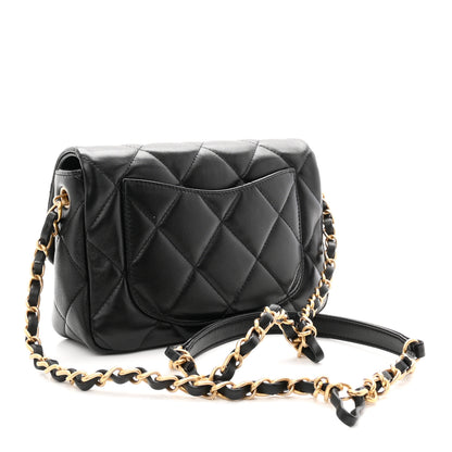 Chanel Lambskin Plexiglass Quilted Coco Love Flap Black 3 of 12
