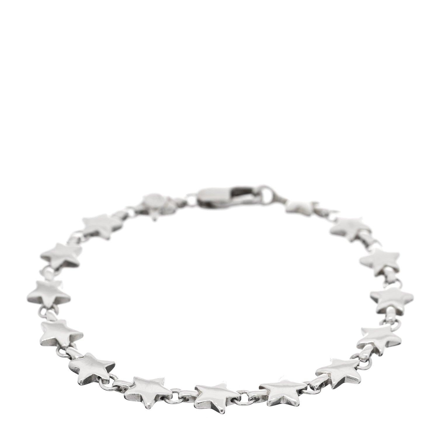 Tiffany Sterling Silver Chain of Stars Bracelet 1 of 3