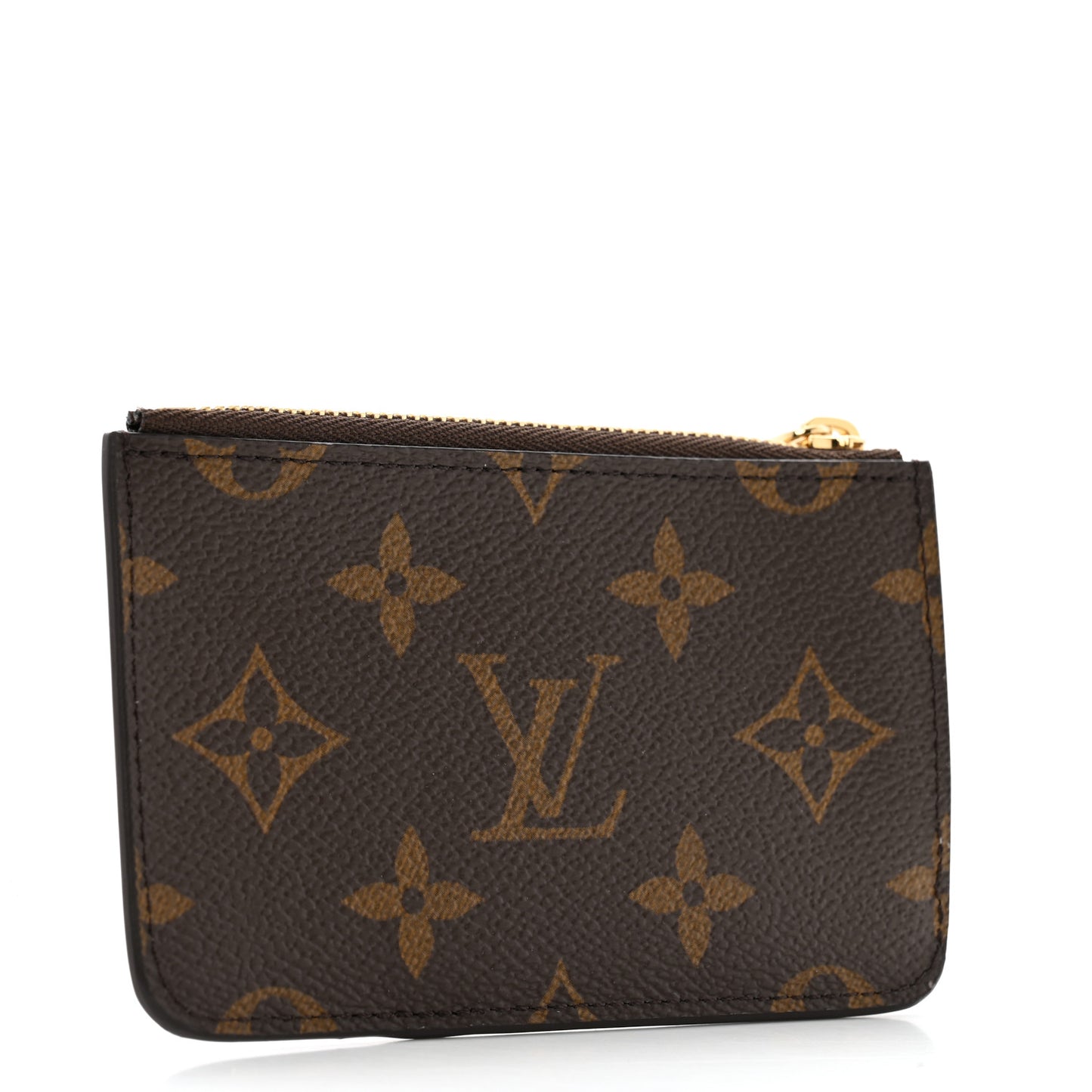 Monogram Zipped Romy Card Holder Bubble Tea