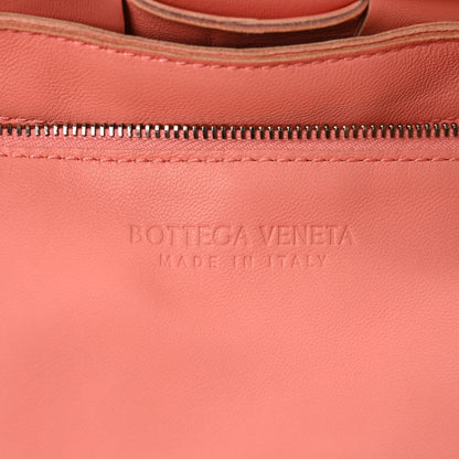 Bottega Veneta Lambskin Maxi Intrecciato Cassette Crossbody Bag Tangerine 6 of 10