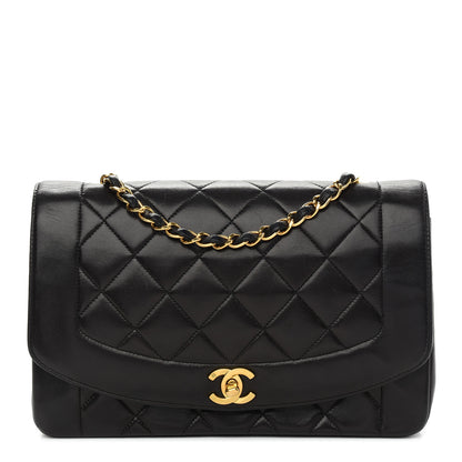 Chanel Lambskin Quilted Medium Single Flap Black 1 of 9