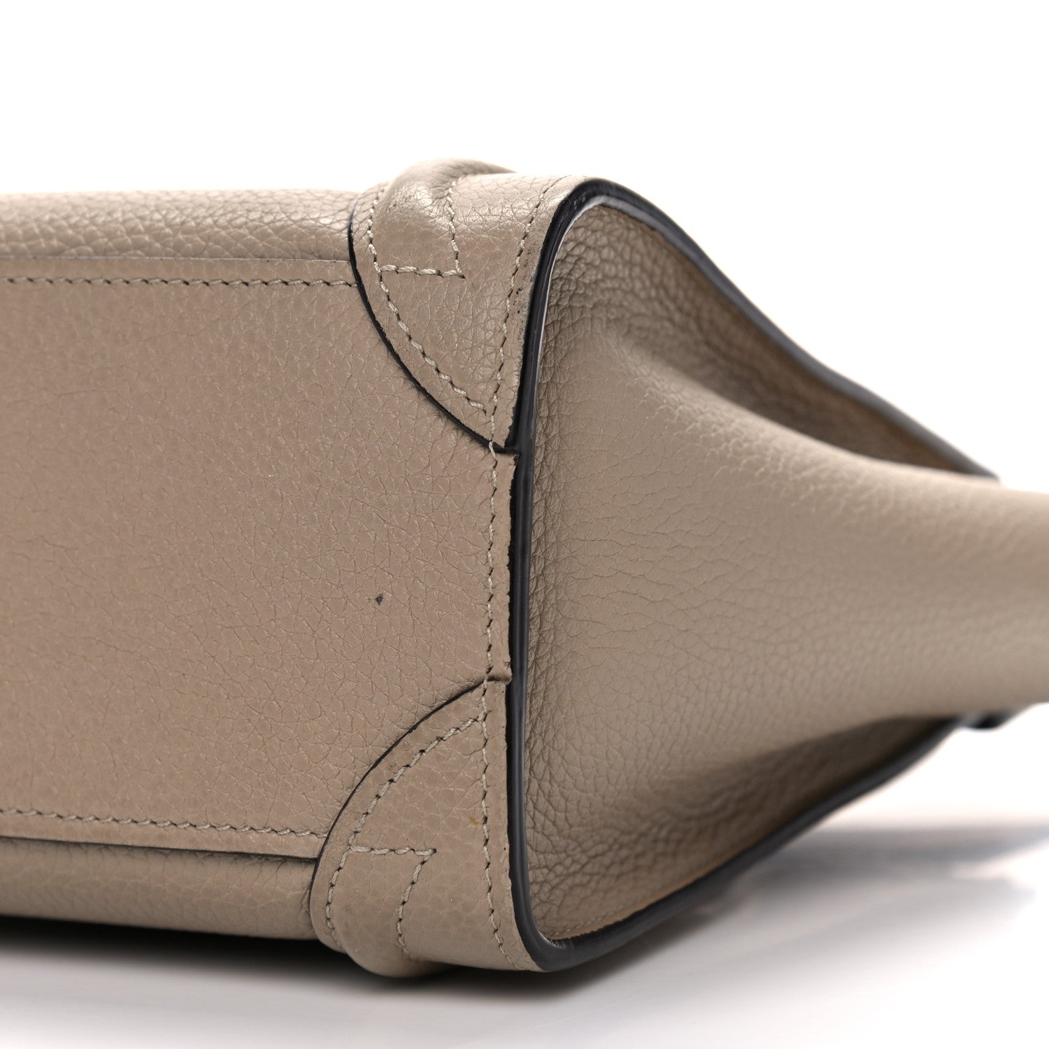 Celine Drummed Calfskin Nano Luggage Dune 11 of 19