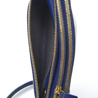 Celine Lambskin Small Trio Crossbody Bag Electric Blue 9 of 12