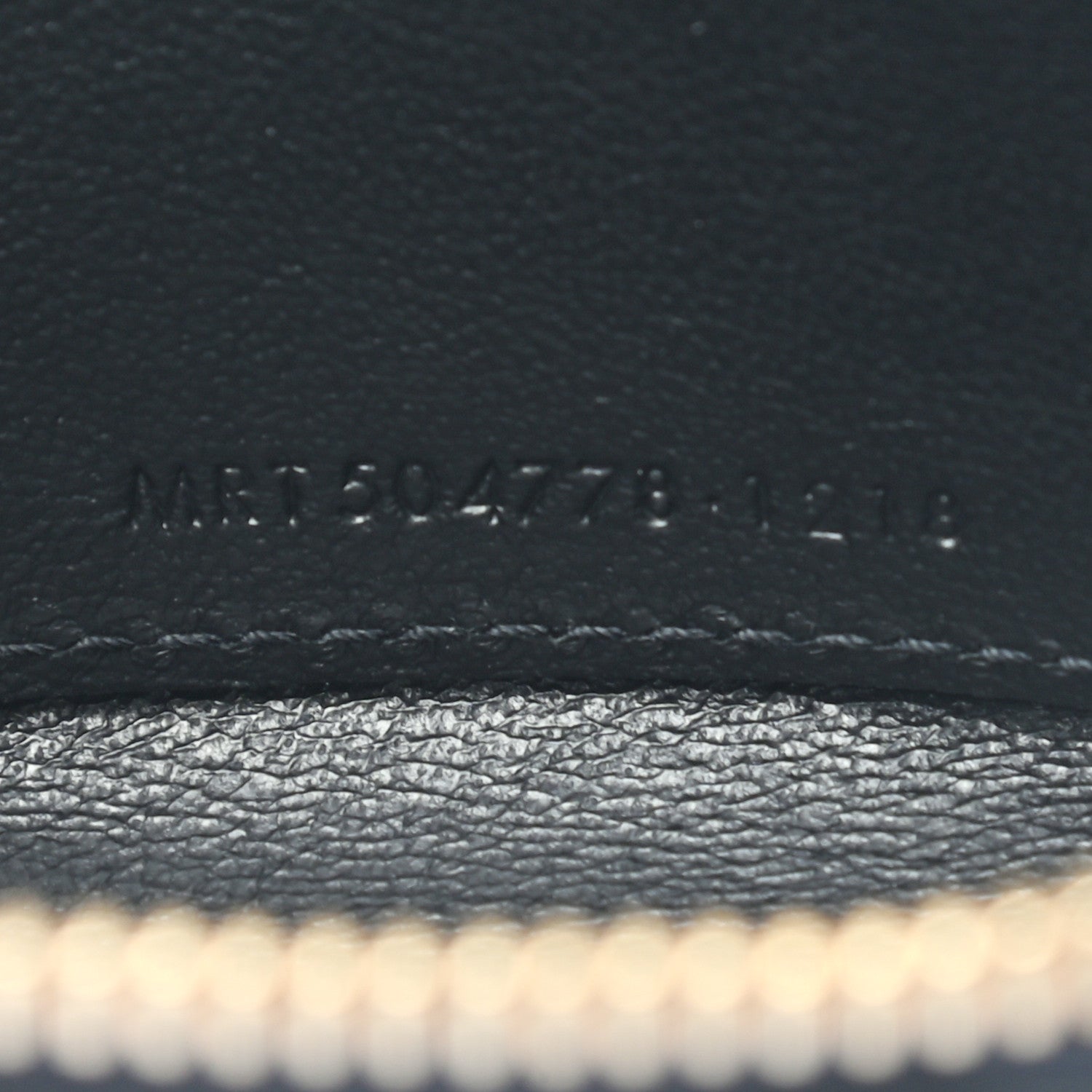 Saint Laurent Calfskin Star Print Compact Zip Coin Purse Black Ivory Red 6 of 6