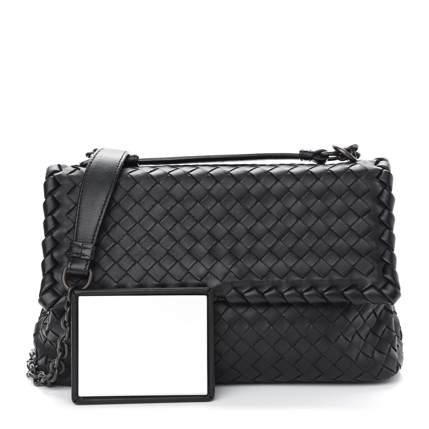 Bottega Veneta Nappa Intrecciato Large Olimpia Bag Black 1 of 8