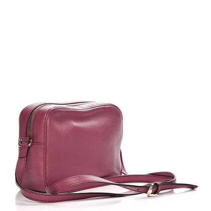 Gucci Pebbled Calfskin Small Soho Disco Bag Peonia Flower 3 of 7