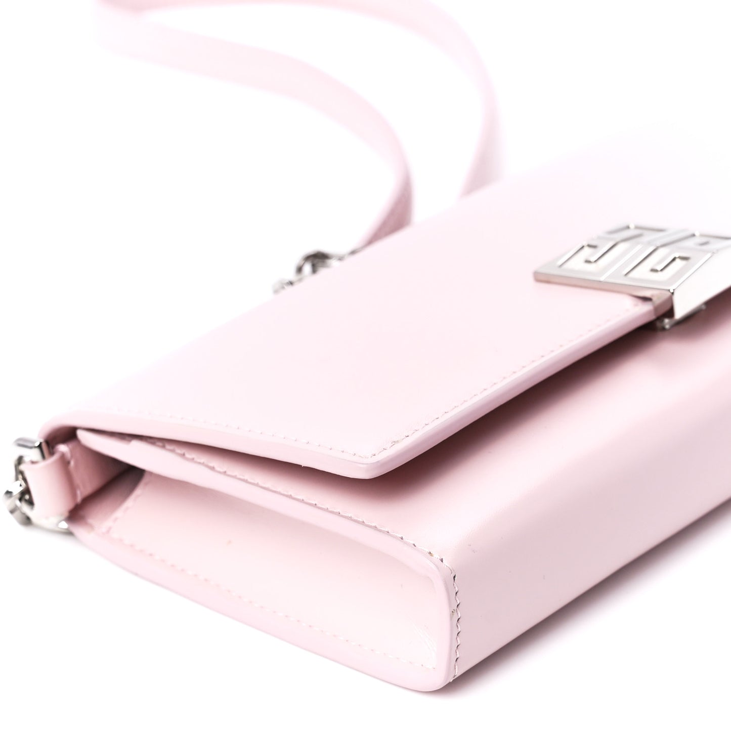 Box Calfskin 4G Wallet on Chain Pale Pink