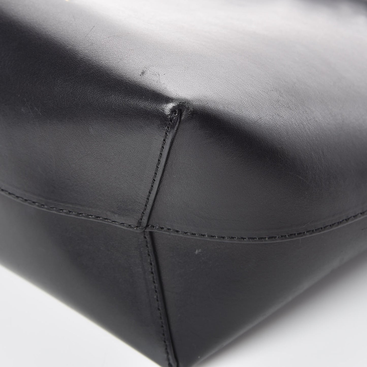 Calfskin Mini Bucket Bag Black Ballerina