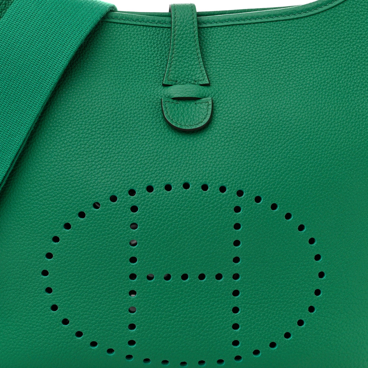 Hermes Taurillon Clemence Evelyne III PM Vert Jade 8 of 10
