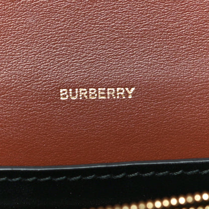 Burberry E-Canvas Monogram Stripe Hackberry Crossbody Bag Bridle Brown 6 of 15