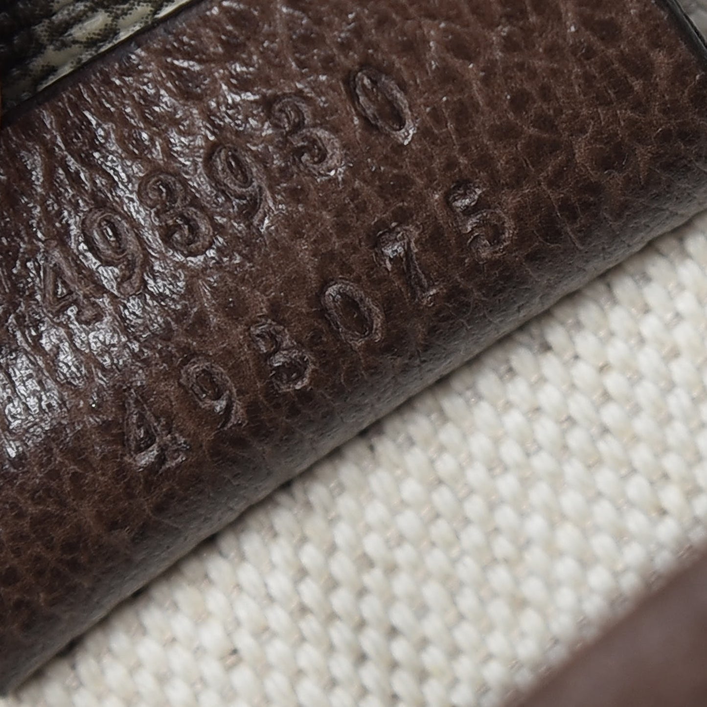 GG Supreme Monogram Neo Vintage Web Belt Bag Brown