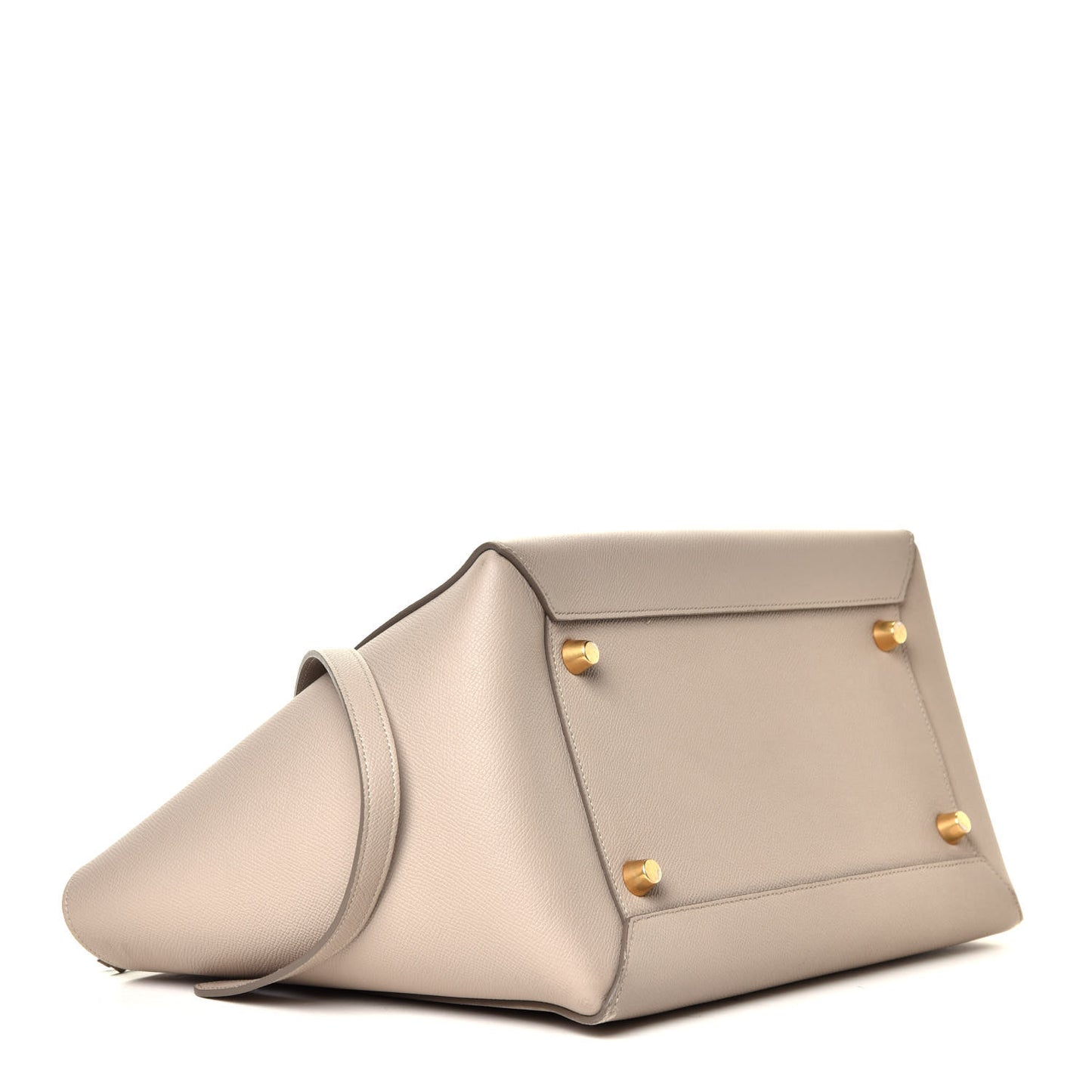 Drummed Calfskin Small Belt Bag Light Taupe
