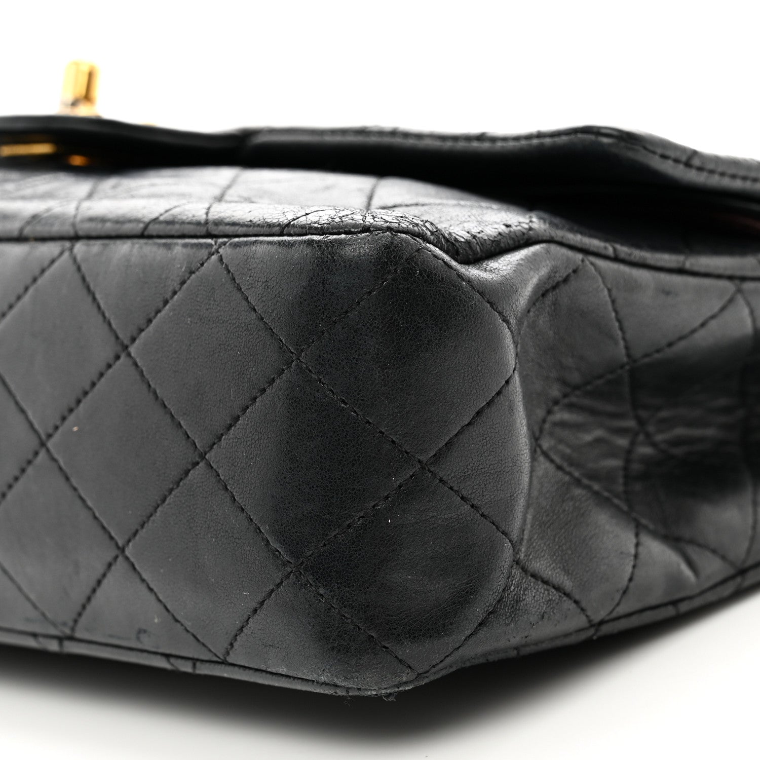Chanel Lambskin Quilted Medium Double Flap Black 10 of 14