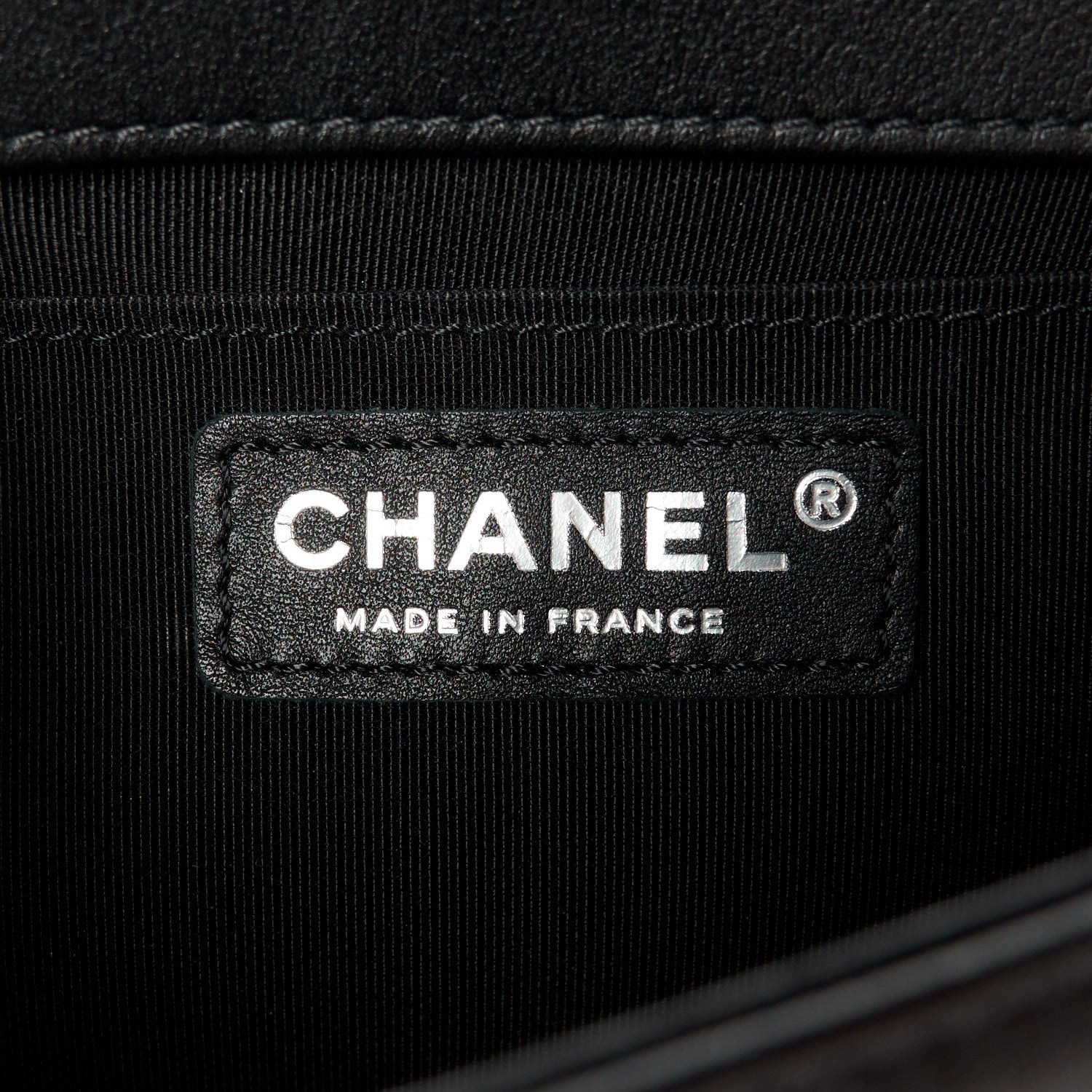 Chanel Lambskin Chevron Quilted Medium Boy Flap Black 6 of 10